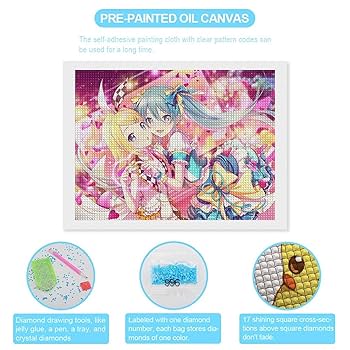 Amazon | 初音ミク ダイヤモンドアート 四角いビーズ